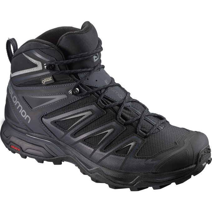 SALOMON X ULTRA 3 WIDE MID GTX® Philippines - Men's Hiking Shoes - Black | 124893-GFQ